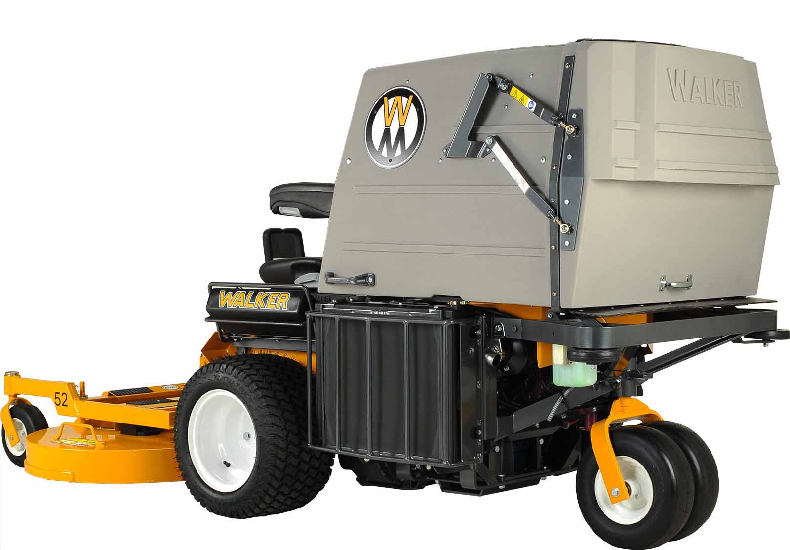 Walker MD21DGHSH 21HP Diesel Lawn Mower with High Dump Grass Catcher - Commercial Grade Zero Turn Mower for Large Yards & Landscaping Businesses