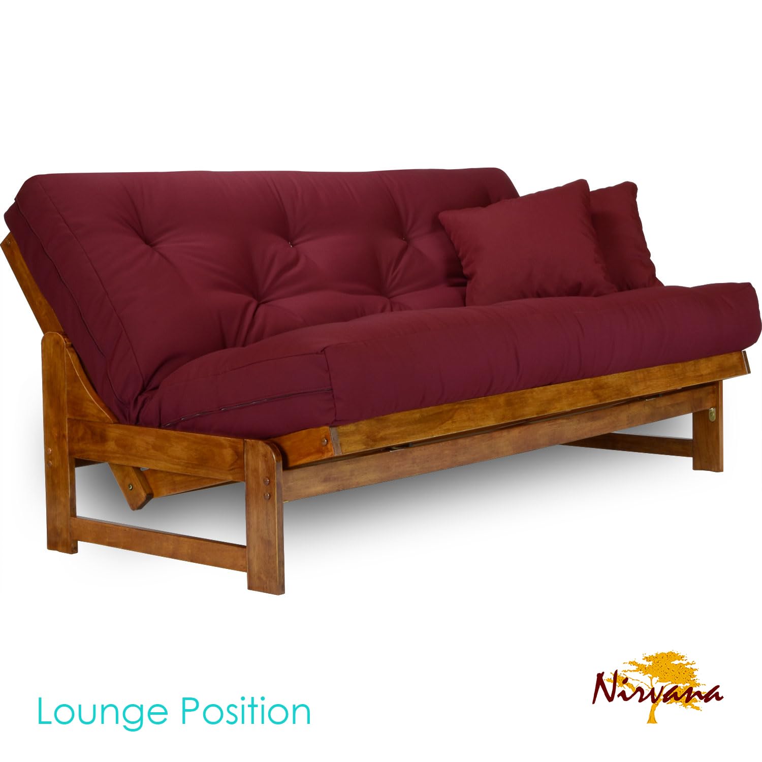 Full Size Arden Futon Set with Frame & 8