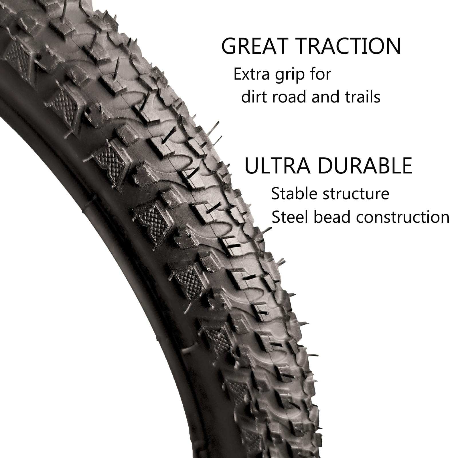 16 Inch BMX Bike Tire 16x2.125 (57-305) - Durable Bicycle Replacement Tyres for BMX, Folding & Road Bikes - Perfect for Stunt Riding, Commuting & Urban Cycling
