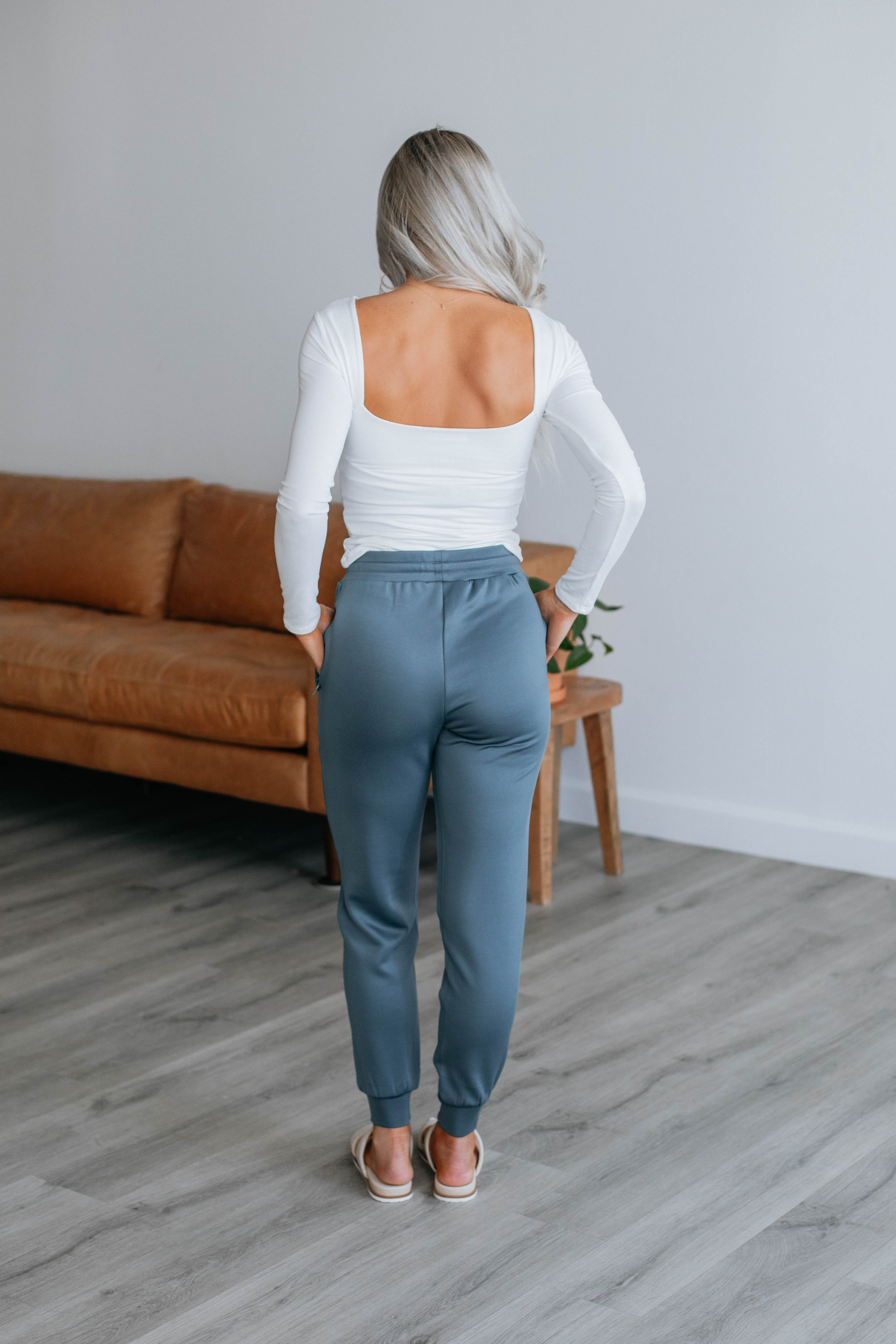 Alex Active Joggers for Men & Women - Comfortable Slate Blue Running Pants for Gym, Yoga & Casual Wear