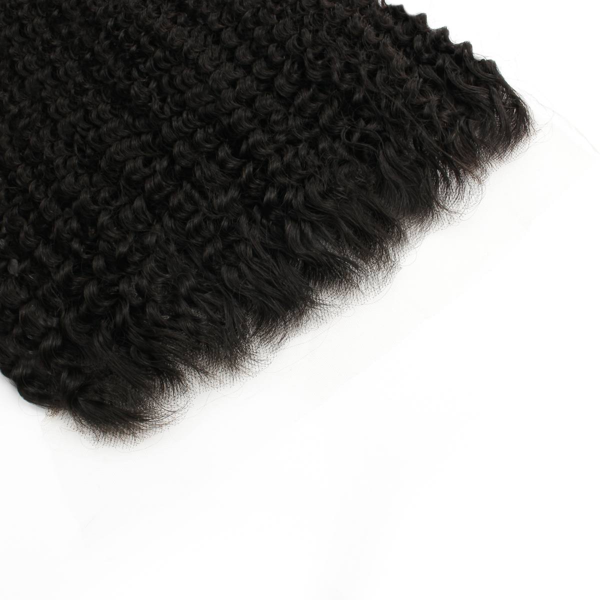 13x6 HD Lace Jerry Curl Human Hair Frontal Wig - Natural Black Body Wave Hairpiece for Women | Perfect for Daily Wear, Parties & Special Occasions
