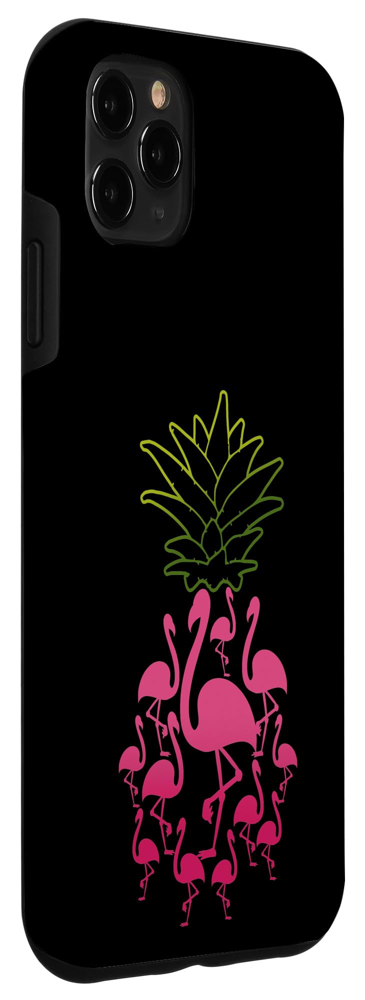 iPhone 11 Pro Max Case - Flamingo Pineapple Cute Tropical Design, Shockproof Protective Phone Cover for Women - Perfect Gift for Girls, Beach Vacation & Summer Outings