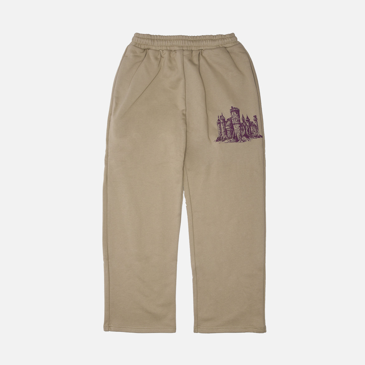 DA CASTLE Men's Light Olive Sweatpants - Soft & Comfortable Joggers for Casual Wear, Lounge & Gym