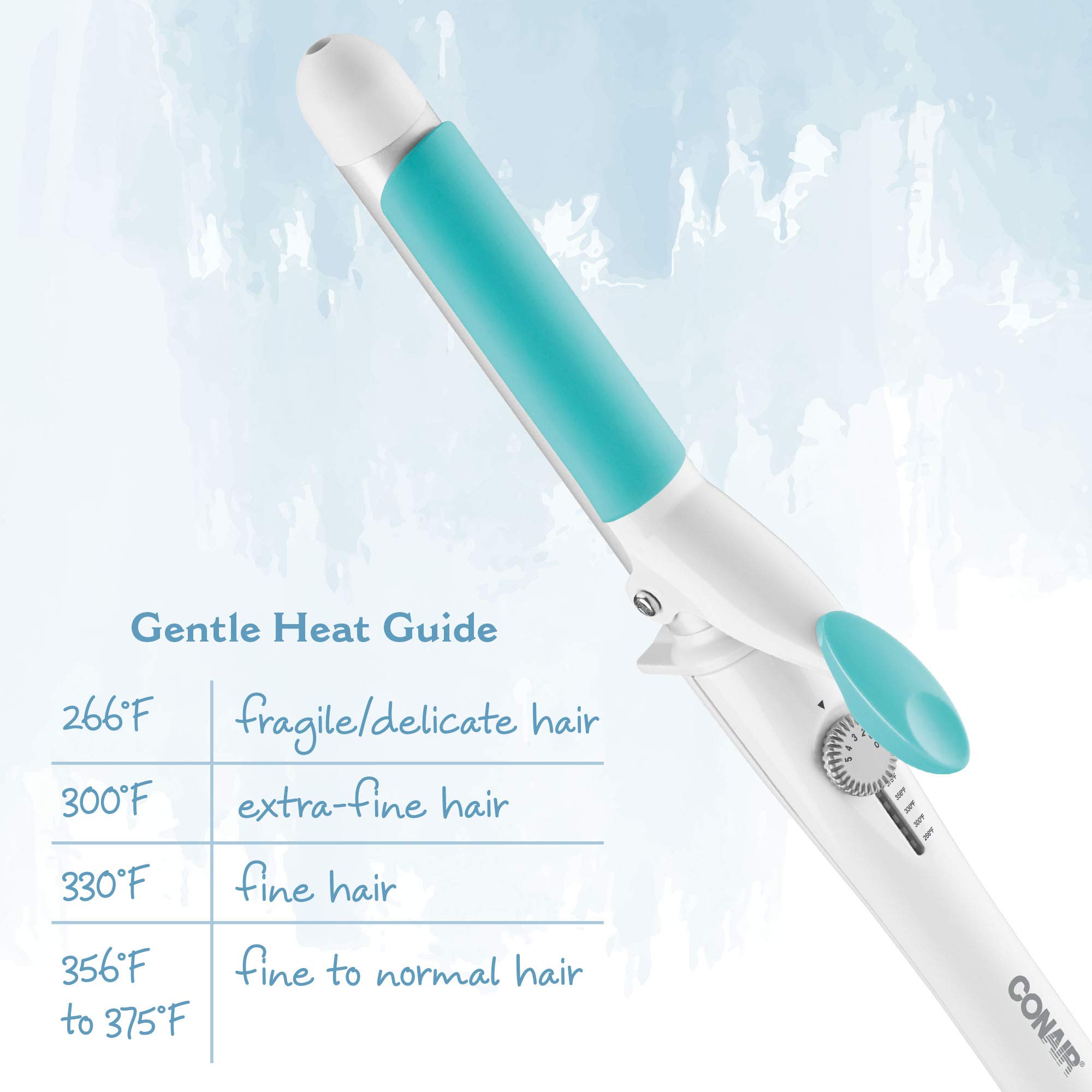 Conair OhSoKind 1-Inch Curling Iron for Fine Hair with Silicone Clip - Creates Classic Curls for Short, Medium & Long Hair - Perfect for Daily Styling, Weddings & Special Occasions