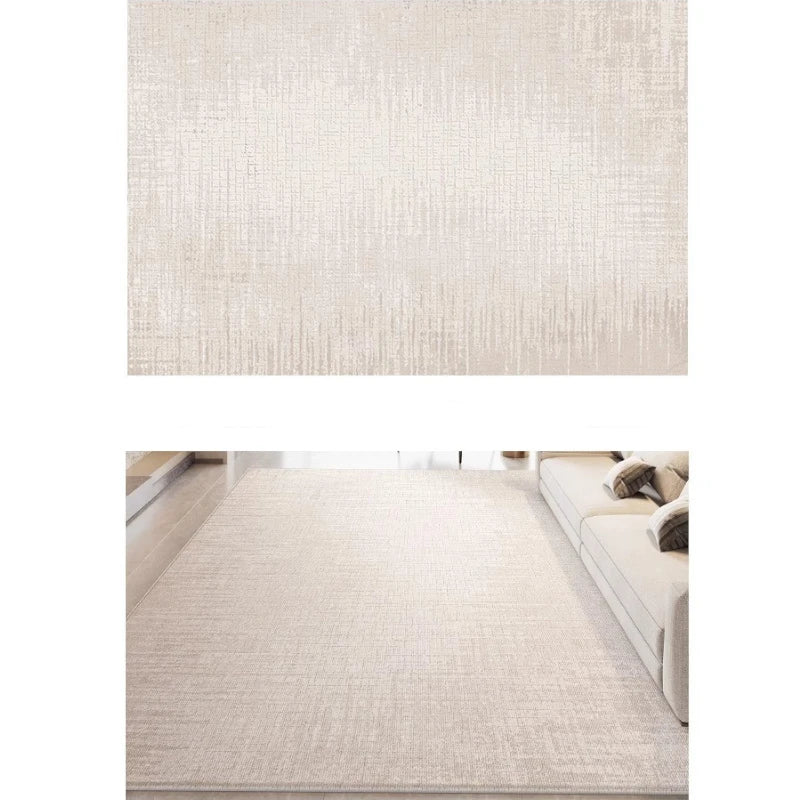 Chanel Velvet Abstract Geometric Waterproof Area Rug - Soft Non-Slip Living Room Carpet for Home Decor, Bedroom, Office