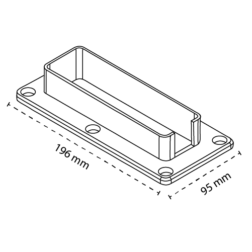 51 x 152mm PVC Bracket - Heavy Duty Wall Mounting Bracket with 7 Year Warranty | Perfect for Shelves, TVs, and Home Organization