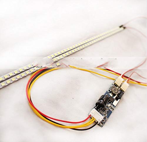 15 Inch LED TV Backlight Strip Replacement Kit - Double LED Strips with Driver Board (320mm) for LCD Monitor Panel - Perfect for Home Theater & DIY TV Repair