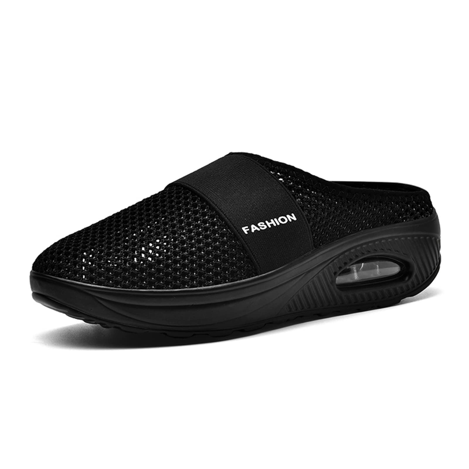 Breathable Women's Walking Mules - Lightweight Mesh Slip-On Sneakers for Casual Wear & Garden Activities | Comfortable Summer Shoes for Walking, Errands & Outdoor Relaxation