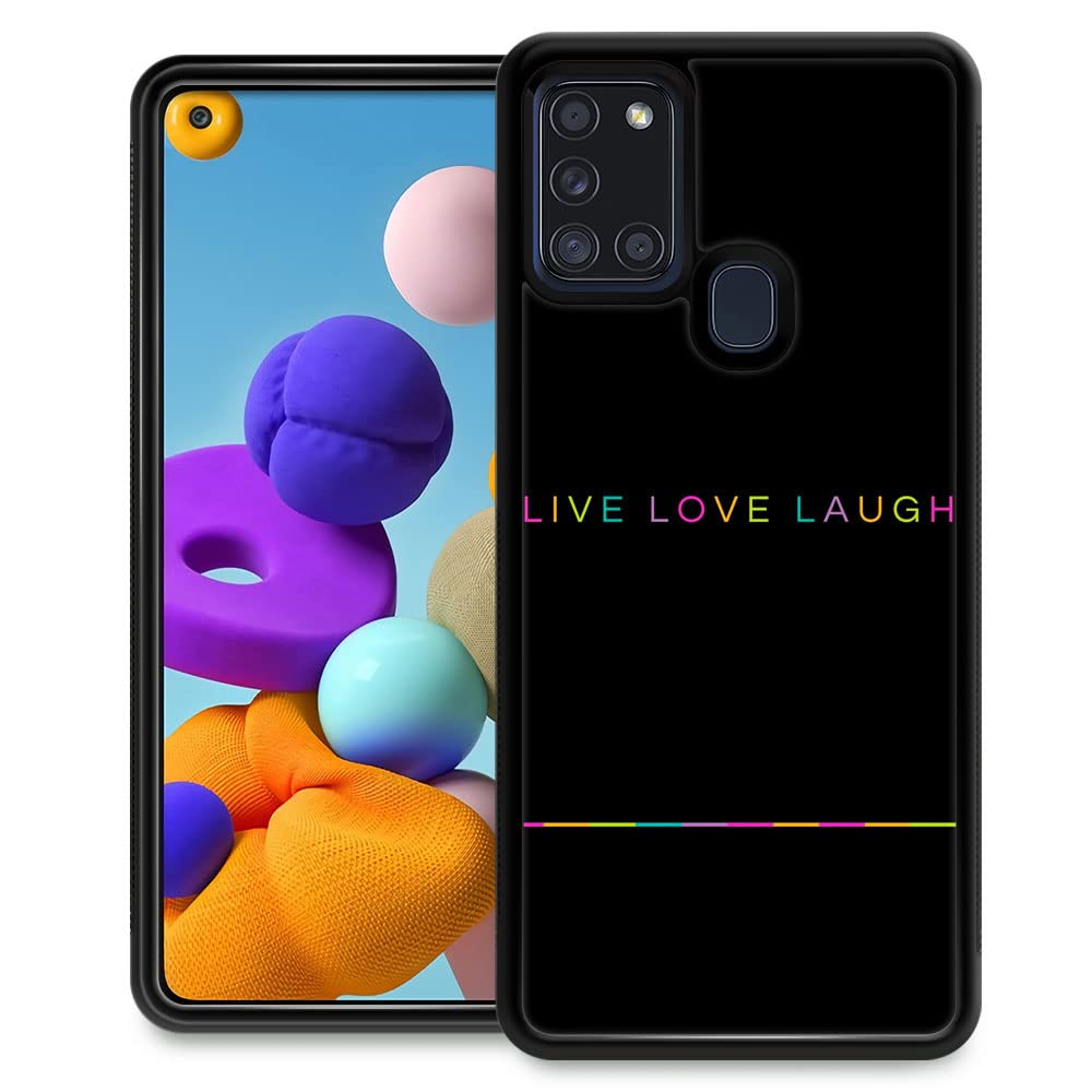 **Samsung Galaxy A21S Case for Women - Cute Pattern Design, Shockproof & Anti-Scratch Tempered Glass Cover - Compatible with 6.5-inch Samsung A21S - Perfect for Daily Use, Travel & Gift Giving**