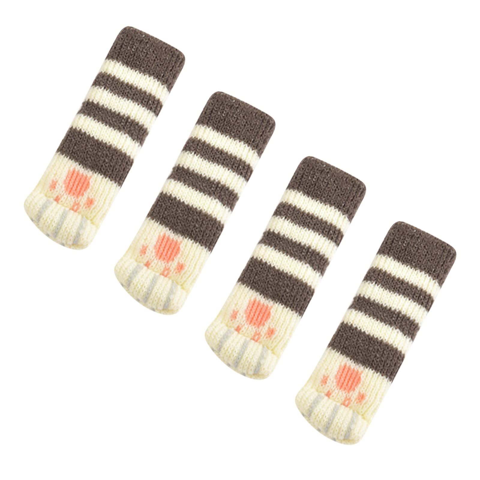 Celendi 4Pcs Stretchable Chair Slipcovers - Decorative Leg Covers & Animal Socks for Dining Chairs - Perfect for Home, Kitchen, Bar & Restaurant Decor (Set of 4, Color C) - Spruce Up Your Dining Room, Cafe or Wedding Venue