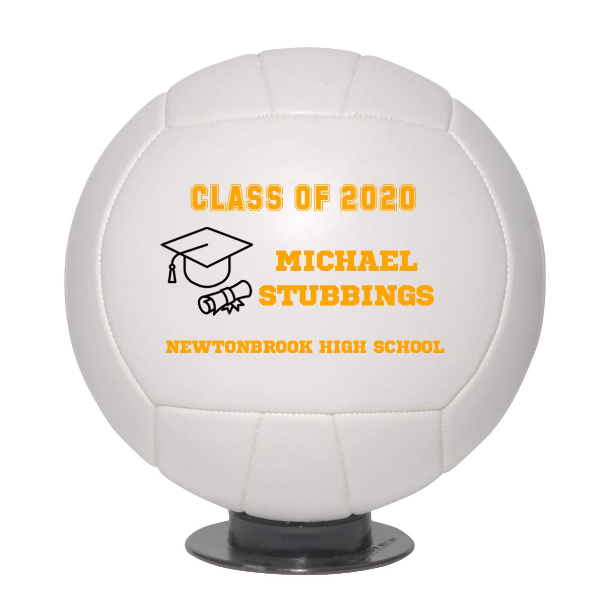 Personalized Custom 2025 Graduation Volleyball Gift - High School Graduation Class of 2025 - Perfect Graduation Gift for Boys & Girls - Great for Senior Night, Team Celebrations & Graduation Parties