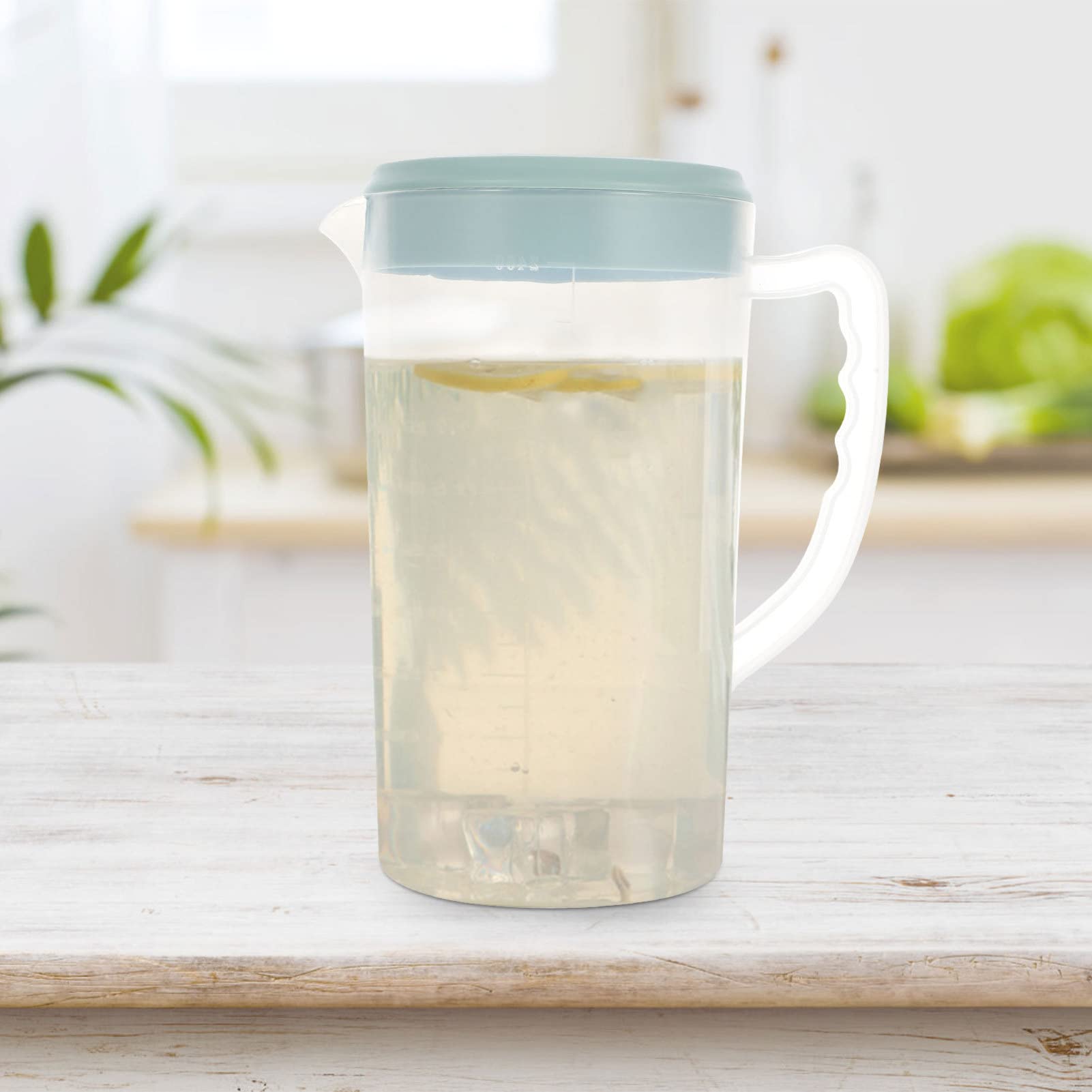 2600ML Large Clear Plastic Pitcher with Lid - Hemoton BPA-Free Water Jug for Mixing Drinks, Juice, Iced Tea & More | Perfect for Parties, BBQs & Home Kitchen Use
