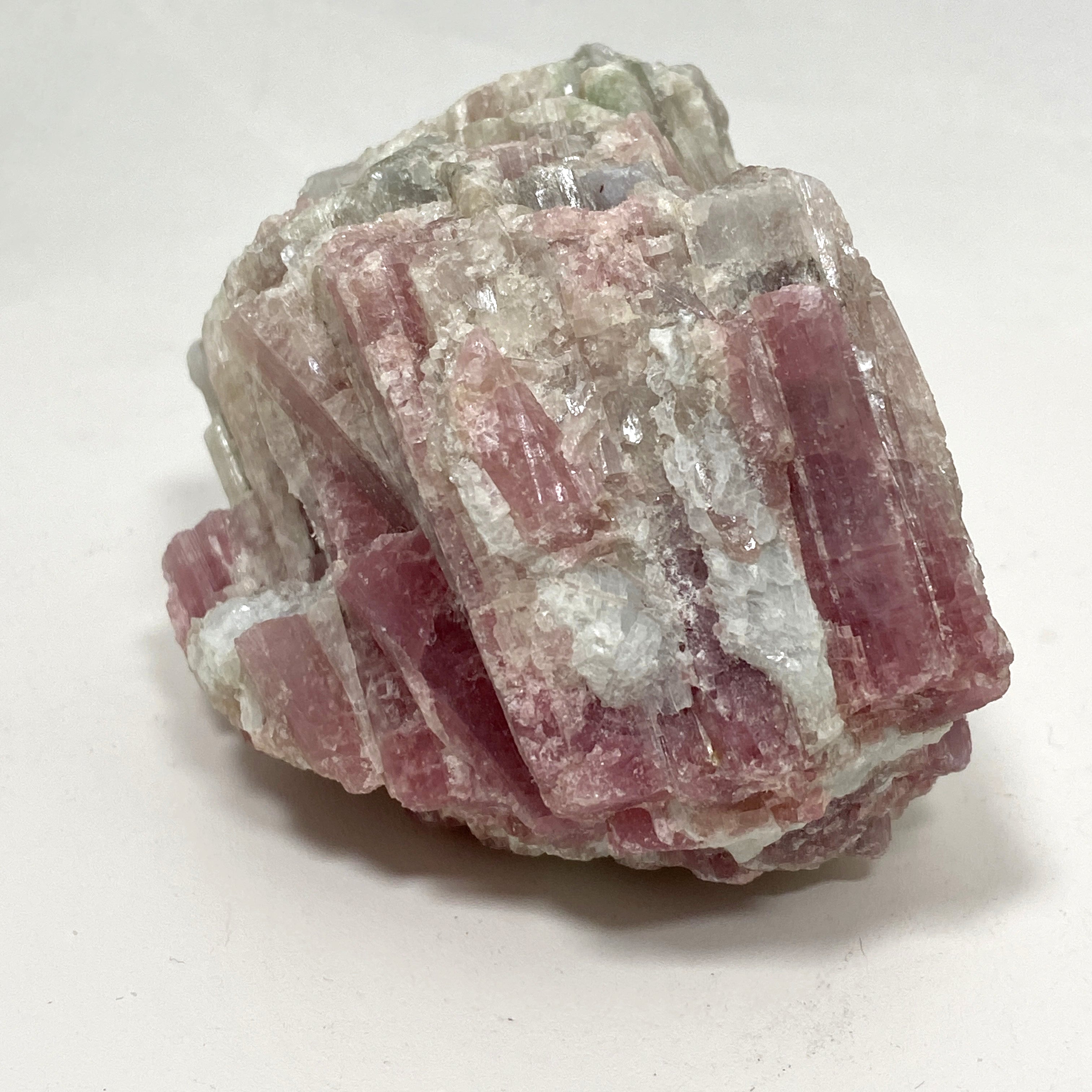 Natural Pink Tourmaline on Quartz Crystal - PTQ 04 Specimen for Mineral Collectors, Healing Crystals & Home Decor | Perfect for Meditation, Reiki & Display Cases