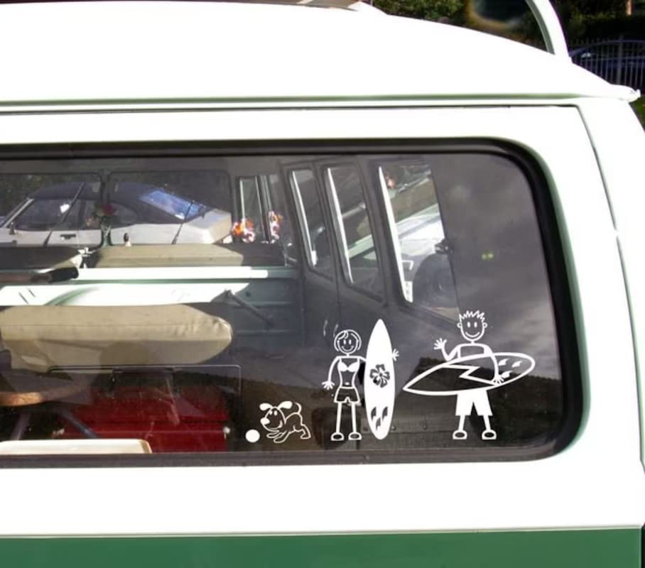 LYOMAN® Custom Pet Car Decals - Personalized Dog, Cat, Rabbit & More Vinyl Stickers for Family Car Windows | Perfect for Pets Lovers, Road Trips & Vehicle Decor