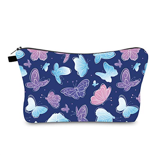 Jom Tokoy Hakuna Matata Waterproof Makeup Bag - Travel Cosmetic Organizer Case with Butterfly Design (Style 1156) - Perfect for Travel, Gym & Daily Beauty Storage