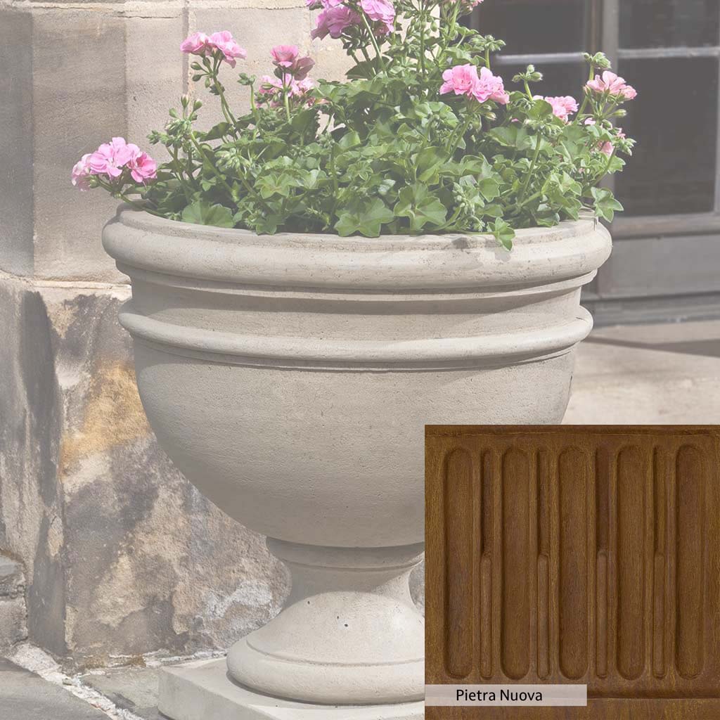 Campania International Montgomery Urn - Elegant Garden Urn for Outdoor Decor, Memorials & Planters | Perfect for Patios, Cemeteries & Home Landscaping