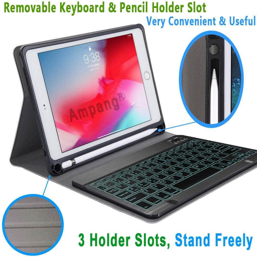 iPad Mini 5 Backlit Keyboard Case - Slim Protective Cover with LED Backlight for Apple iPad Mini 5th Gen - Perfect for Work, Study & Travel Typing
