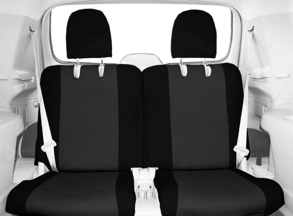 CalTrend Split Bench Seat Covers for 1999-2001 Chevy Tracker - SportsTex Charcoal - Perfect for Off-Road & Daily Driving