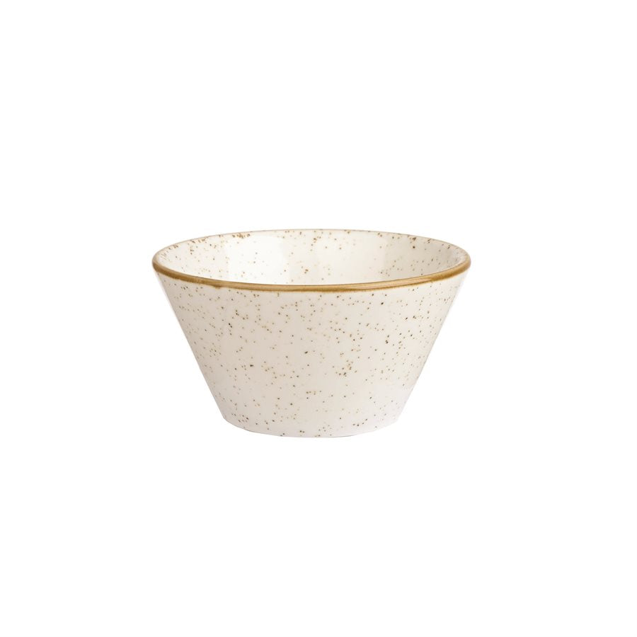 Churchill Stonecast 12 Oz Zest Bowl in Barley White - Set of 12 | Durable Stoneware for Kitchen, Dining & Entertaining | Perfect for Serving Nuts, Snacks & Appetizers