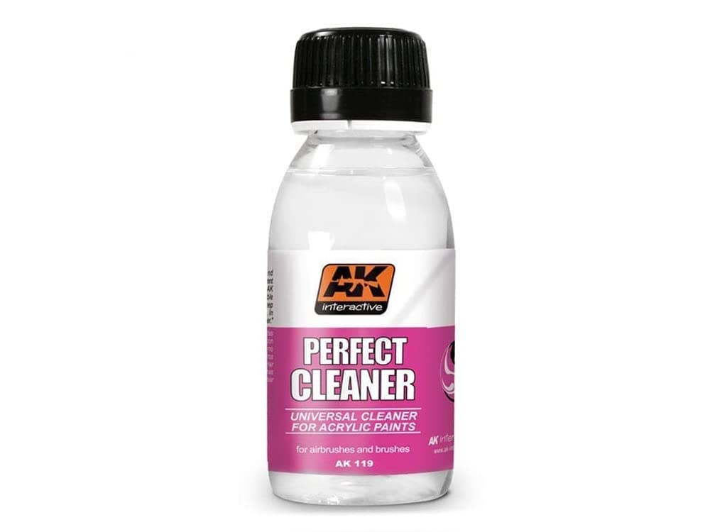 AK Interactive PERFECT CLEANER AK 119 - Premium Model Paint Cleaner for Miniatures & Hobby Kits - Perfect for Airbrush Cleaning and Model Maintenance