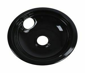 Amana W10290350RW Round Electric Range Burner Drip Bowl - Black Replacement Part for Stove & Cooktop | Perfect for Kitchen Upgrades & Appliance Repair
