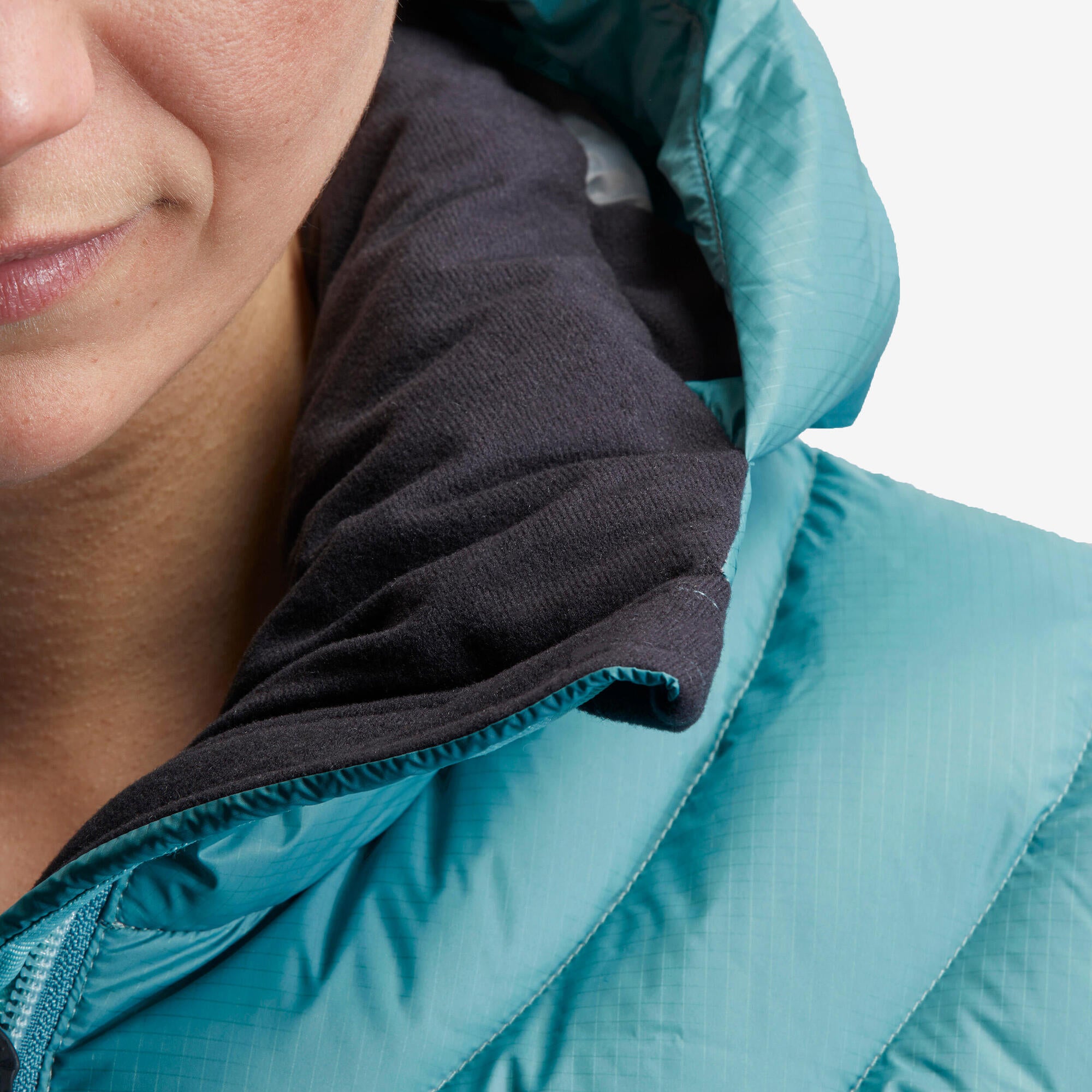 Forclaz Women's MT500 Hooded Down Puffer Jacket - Lightweight Winter Coat, Waterproof Windproof Insulated Jacket for Hiking, Skiing & Outdoor Activities