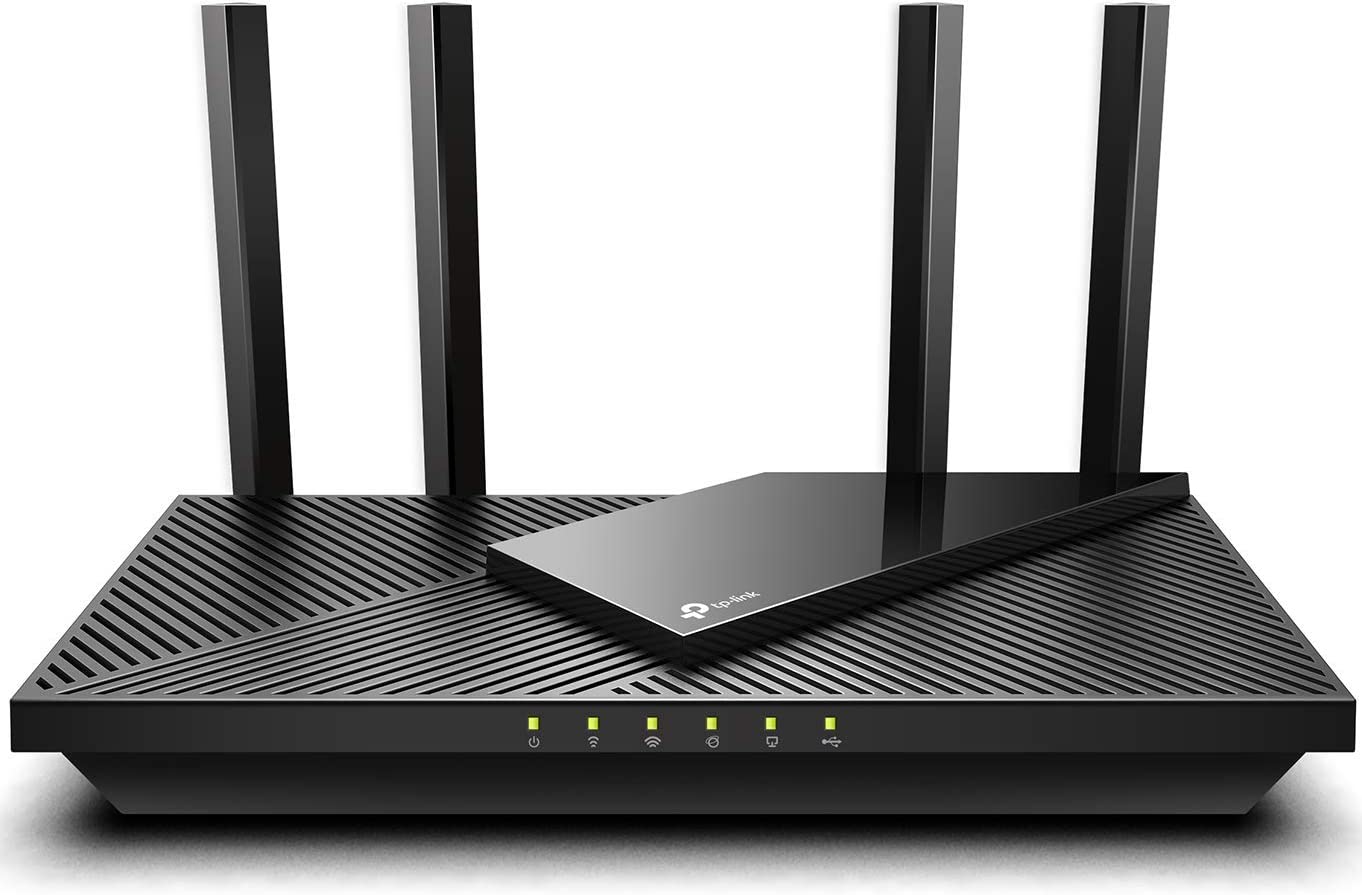TP-Link Archer AX21 AX1800 Dual Band Wi-Fi 6 Router | 4 Gigabit LAN Ports | USB Port | VPN Support | High-Speed Wireless Internet for Gaming & Streaming | Home & Office Use