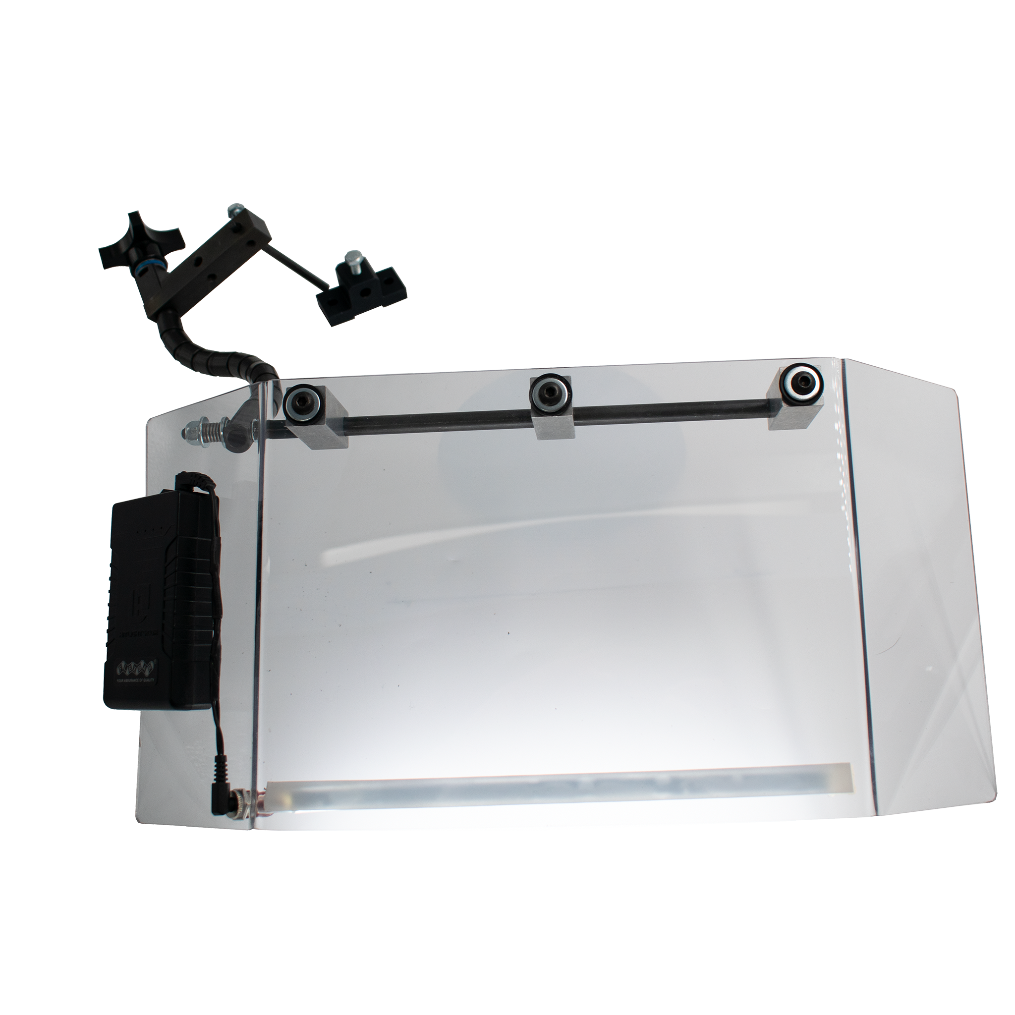 Flexbar Visorguard LED™ Work Light with 12V Rechargeable Battery Pack - Perfect for Automotive Repair, Construction Sites & Emergency Lighting