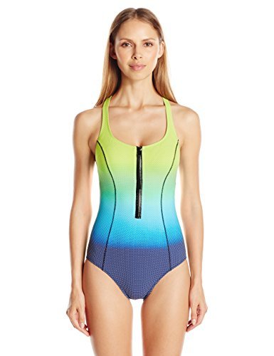 Profile by Gottex Women's One Piece Swimsuit - Athletic Scoop Neck Bathing Suit for Swimming, Beach & Pool Workouts | Comfortable & Stylish Swimwear for Active Women
