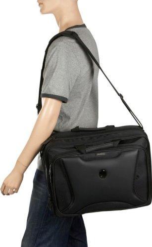 Alienware Orion 17.3 Inch Checkpoint Friendly Laptop Messenger Bag for Business Travel & Work Commute - Durable Water-Resistant Design for Dell, HP, Lenovo Notebooks