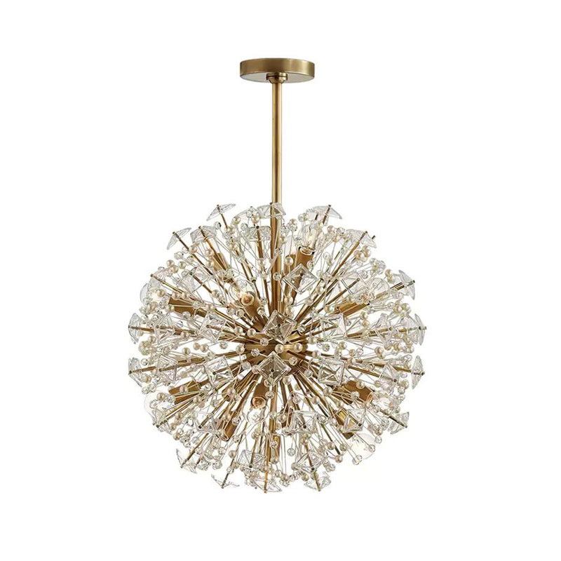 Dickinson Chandelier - Elegant Crystal Ceiling Light Fixture for Dining Room, Living Room & Bedroom | Modern Home Lighting Decor