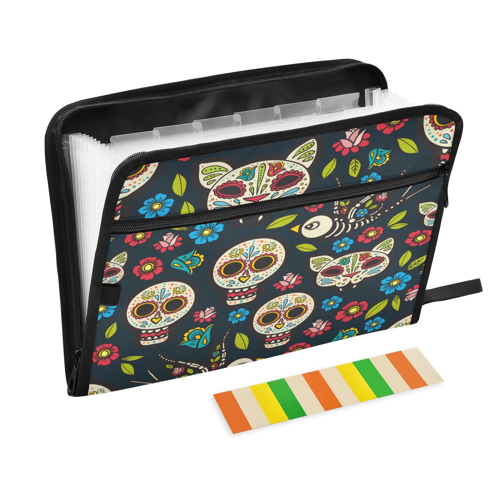 13-Pocket Expanding File Organizer with Labels - Portable Document Folder for Office, Home & School - Letter, Receipt & Bill Storage - Expandable for Easy Organization (Ideal for Tax Filing, Travel & Daily Paperwork)