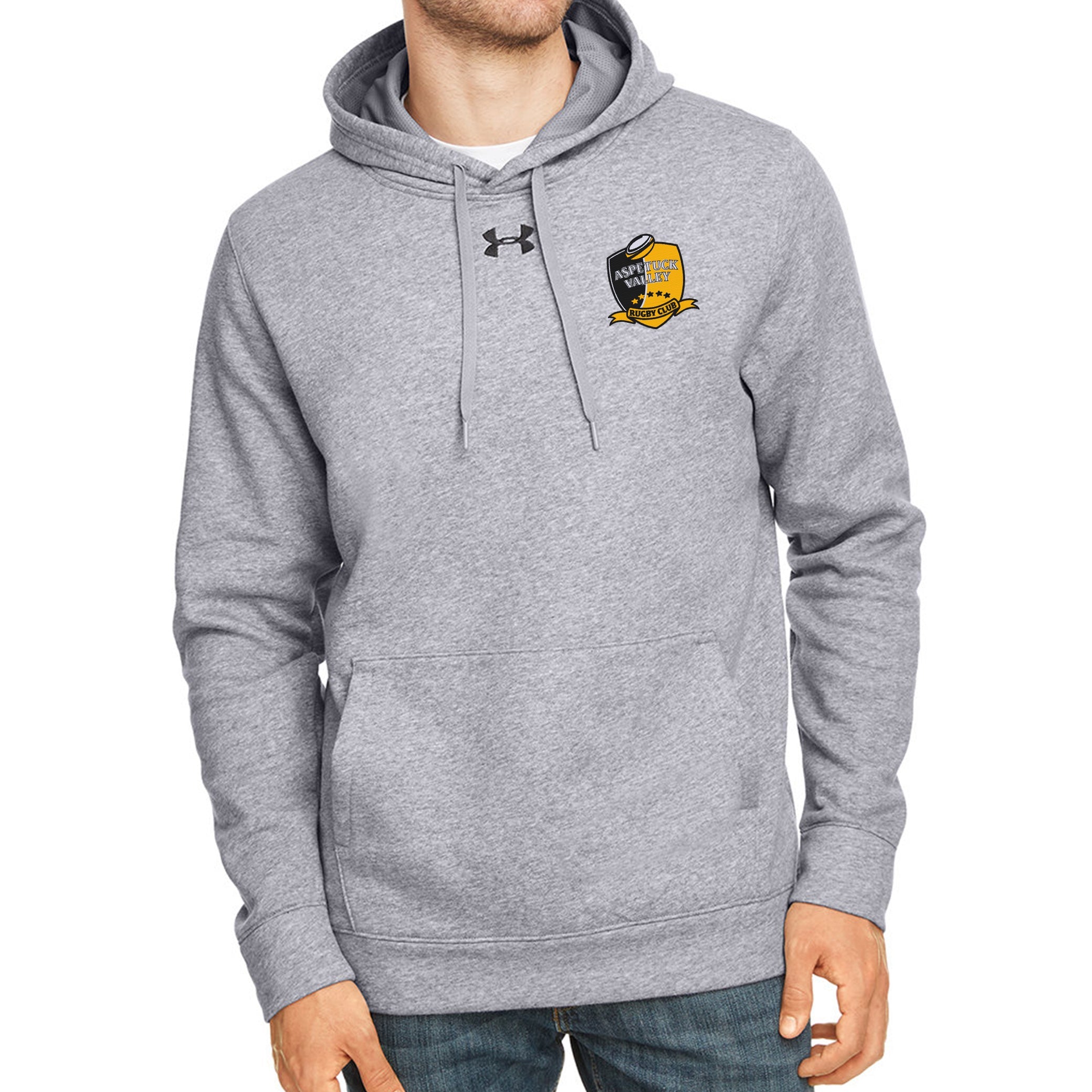 Aspetuck Valley Rugby UA Hustle Hoodie - Men's Performance Pullover Sweatshirt for Training & Casual Wear | Moisture-Wicking & Breathable Fabric