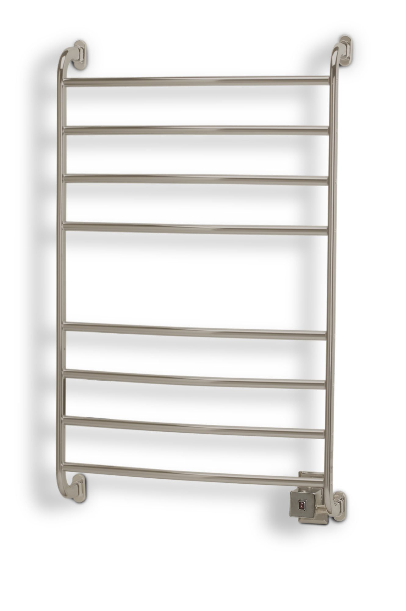 Warmrails HSKS Kensington Wall Mounted Towel Warmer - Premium Nickel Finish | Bathroom Luxury Heated Towel Rack for Spa, Hotel & Home Use