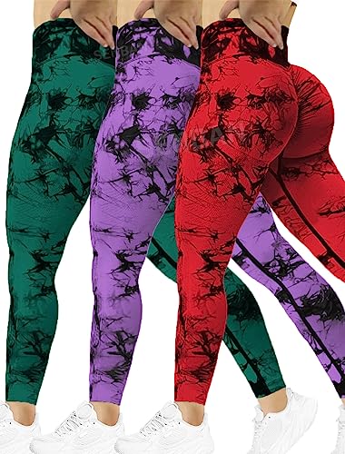 3 Pack Red Purple Green
