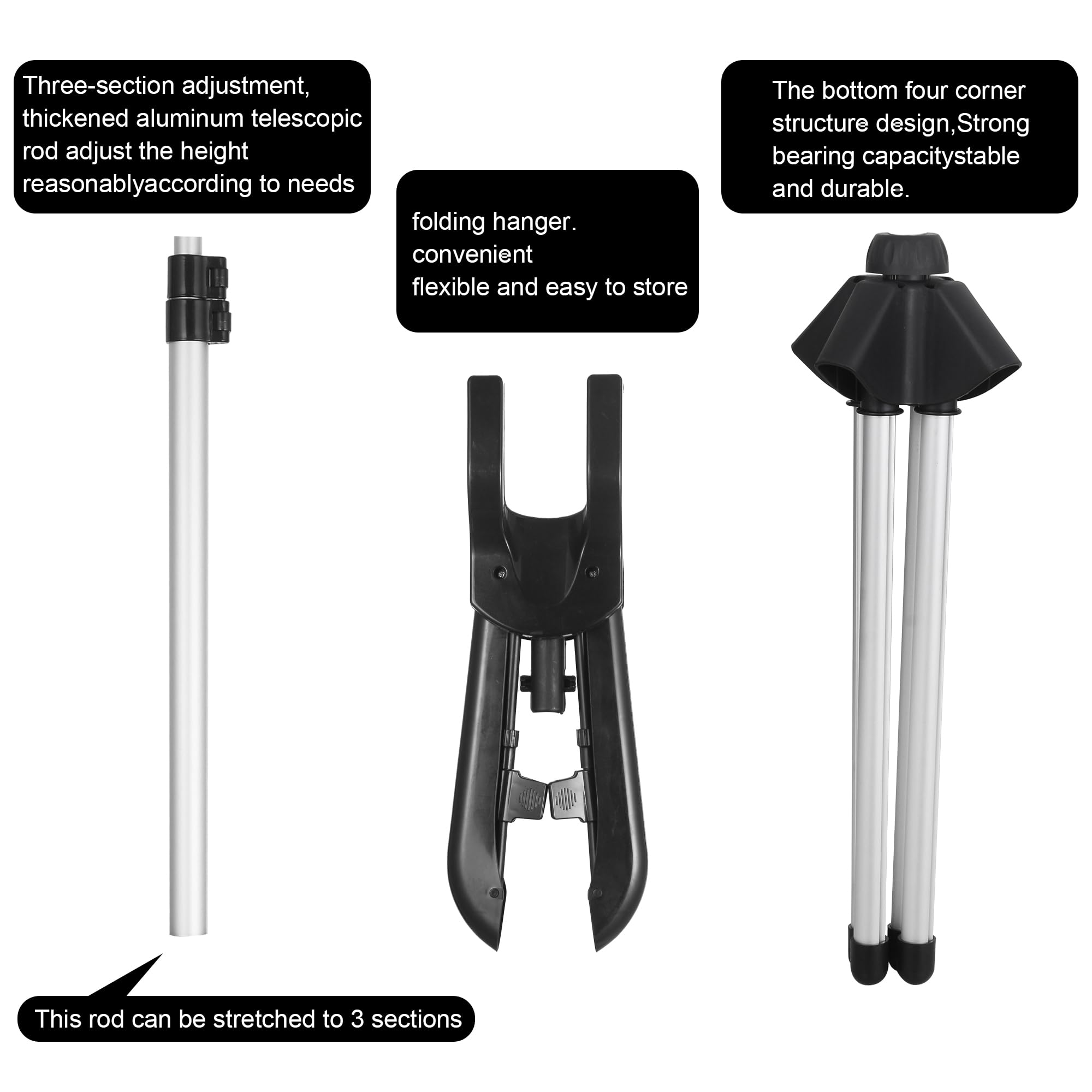 Portable Garment Steamer Stand - Adjustable Clothes Steaming Rack for Handheld Steamers | Perfect for Home, Travel & Professional Use | Wrinkle-Free Ironing & Fabric Care Solution