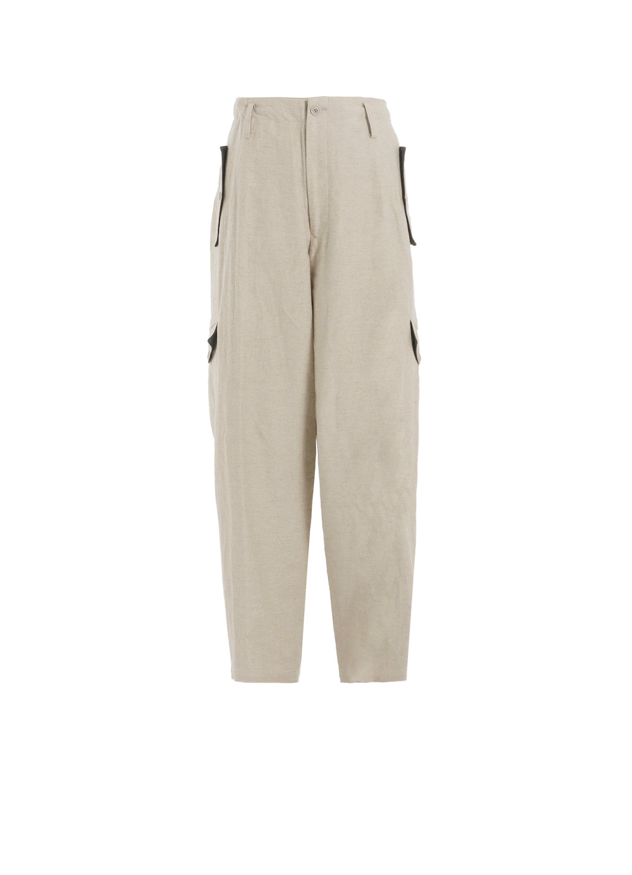 Premium Cotton Linen Blend Double Satin Pants with Flap Pockets - Comfortable & Stylish for Work, Travel & Casual Wear