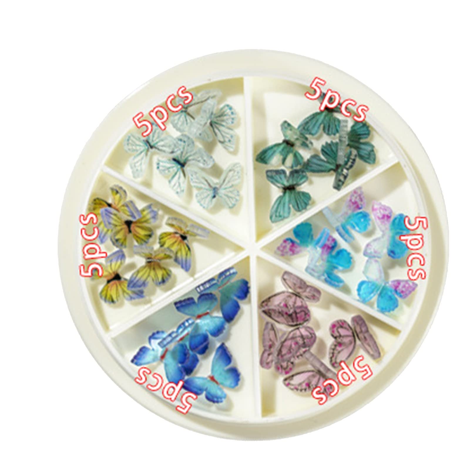 3D Nail Art Accessories Set - 30PCS Mixed Nail Decorations with Butterfly & Constellation Stickers for DIY Manicure - Perfect for Nail Salon, Home Nail Art, Party & Gift Giving