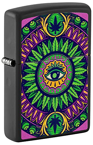 Cannabis Pattern Black Matte
