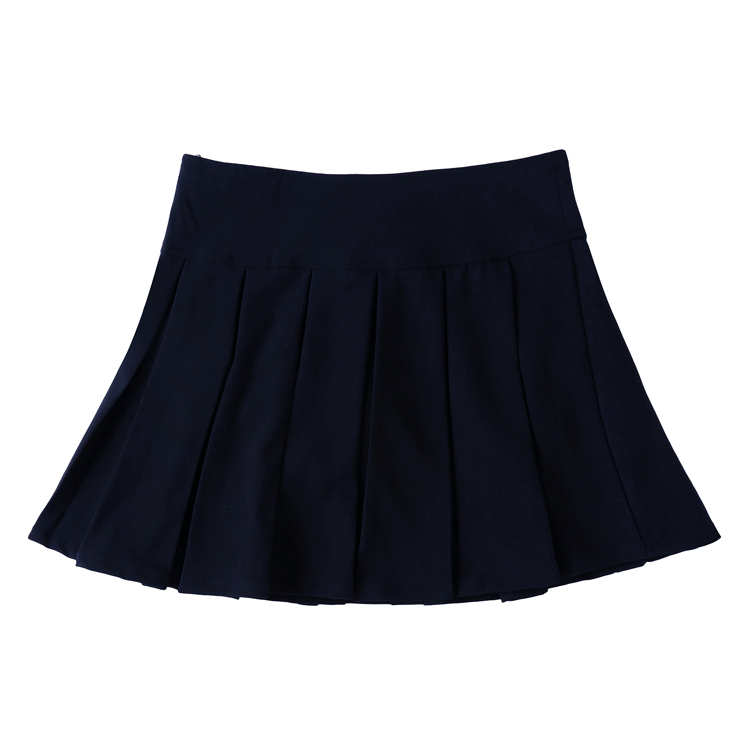Bienzoe Girls School Uniform Skirt - Adjustable Waist Pleated Dance Skort for Kids | Perfect for School, Ballet, and Playtime