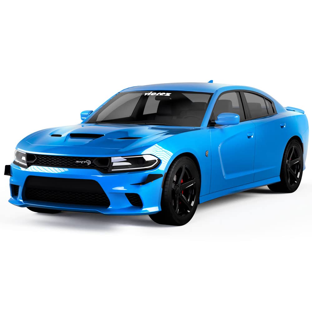 Vicrez L2R Front Bumper Canards vz102231 for Dodge Charger SRT 2015-2022 | High-Performance Aero Upgrade | Perfect for Racing & Street Customization