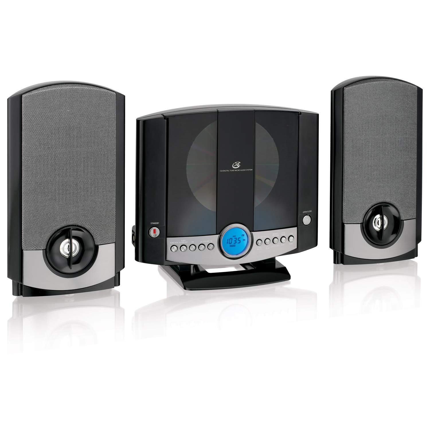 GPX HM3817DTBK Home Music System with Remote, AM/FM Radio, Bluetooth & USB - Compact Stereo for Living Room, Bedroom & Office (Black)