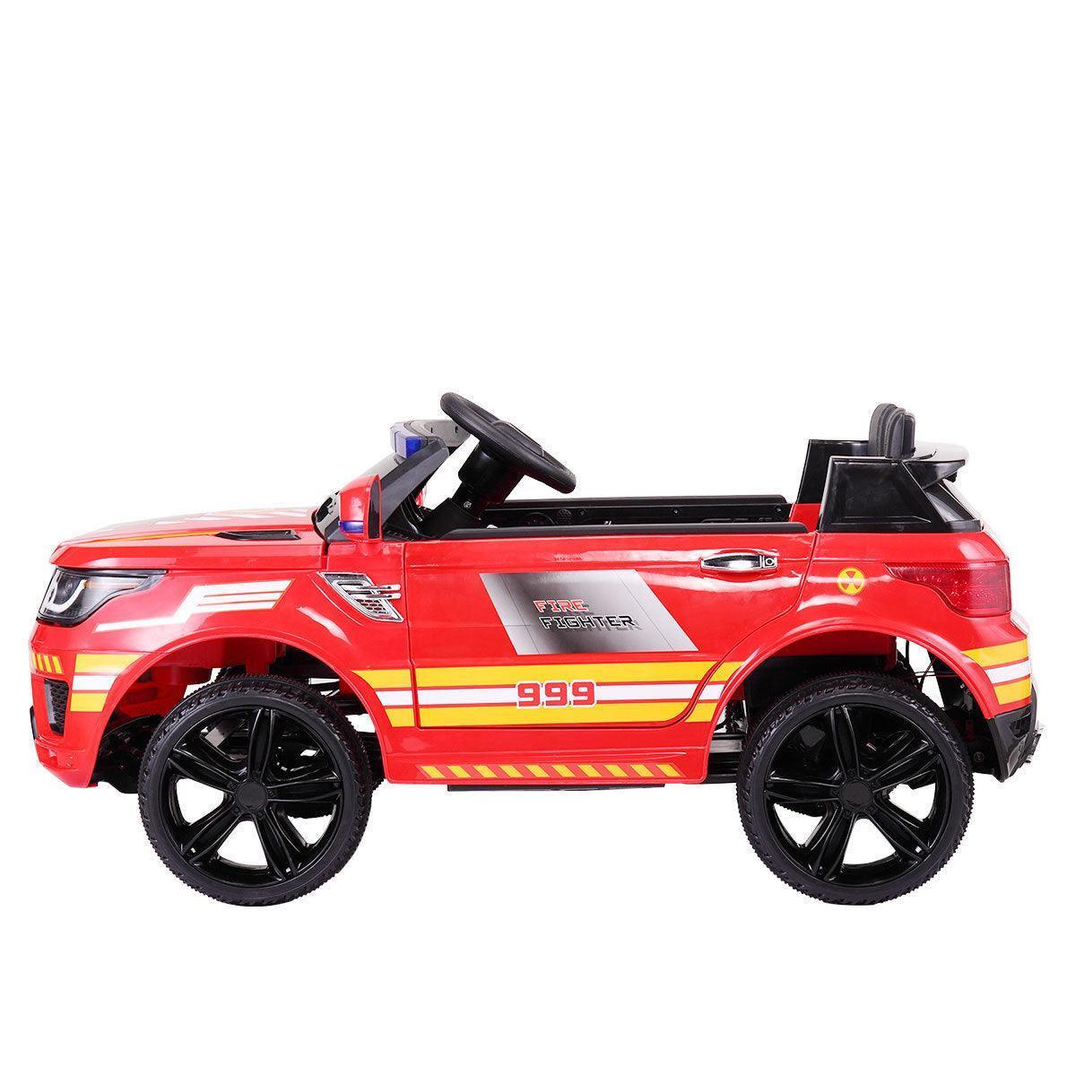 12V Kids Ride On Police Car with Parental Remote Control - Battery Powered Toy Truck with Siren, Lights & Music - Spring Suspension for Smooth Ride - Perfect for Outdoor Play, Birthday Gifts & Pretend Play Adventures