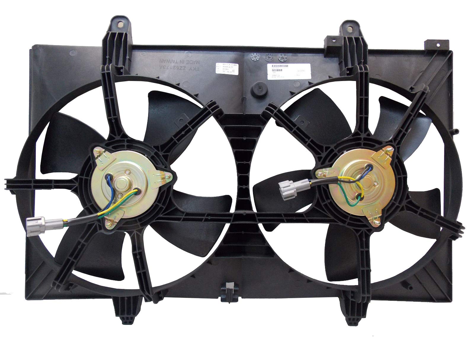 Dual Radiator and Condenser Fan Assembly Compatible with 2003-2007 Nissan Murano 3.5L V6 - Perfect for Engine Cooling & AC System Performance