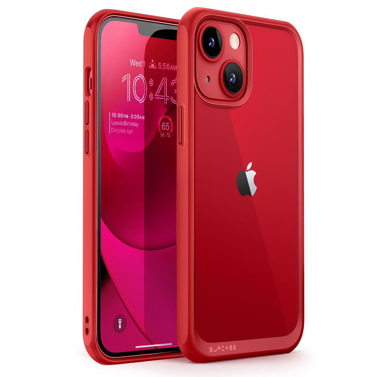 iPhone 14 Case 6.1 Inch - Unicorn Beetle Style Slim Clear Protective Cover with Shock Absorption in Red | Perfect for Everyday Use, Travel & Outdoor Activities