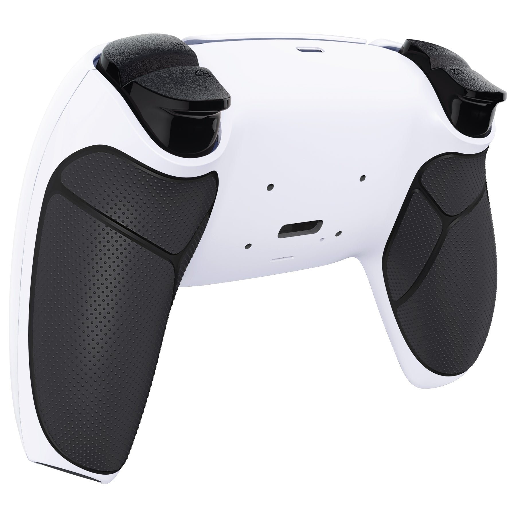 eXtremeRate Performance Grip - Redesigned Back Shell for PS5 Controller | Compatible with eXtremeRate RISE Remap Kit | Rubberized Black & White | Enhanced Gaming Comfort for Long Sessions