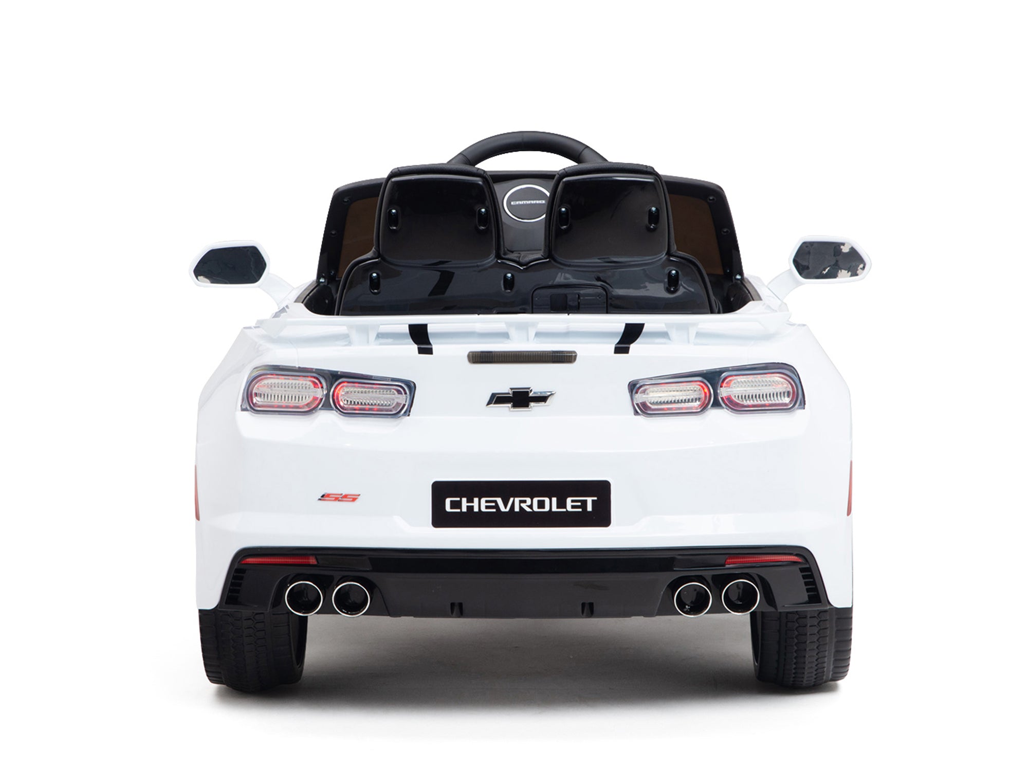 12V Chevrolet Camaro 2SS Kids Ride On Car with Remote Control - White Electric Toy Car for Boys & Girls - Perfect for Birthday Gifts, Indoor & Outdoor Play