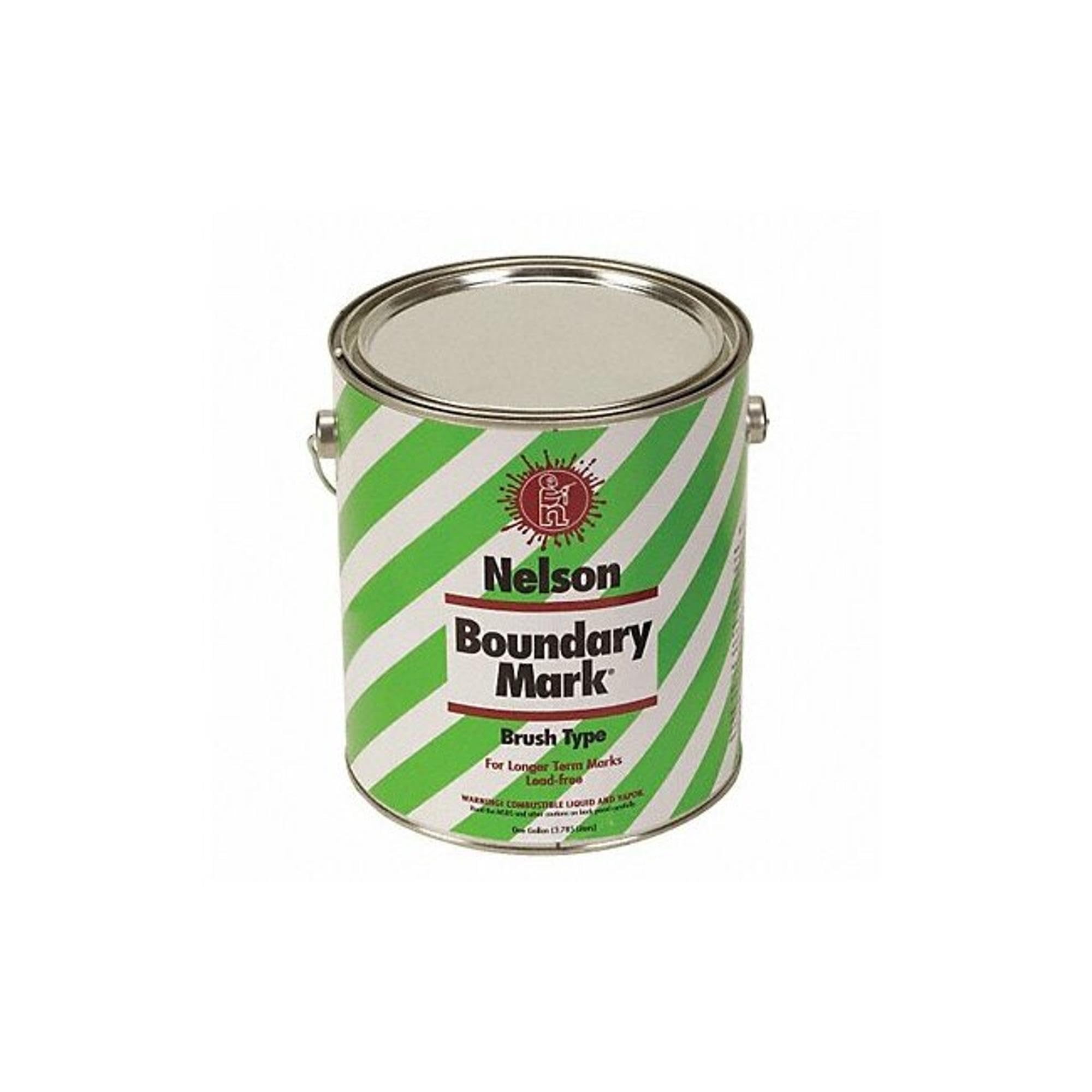 1 Gallon Green Water-Based Boundary Marking Paint - Highly Visible Lawn & Sports Field Line Paint for Outdoor Marking, Landscaping & Athletic Fields
