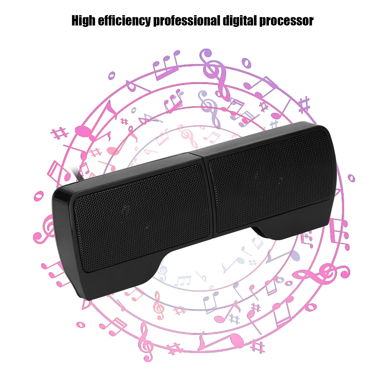 Flexman USB-Powered Wired Laptop Soundbar - Stereo Speakers with Screen Clip for PC, Monitor, Notebook, Tablet & TV | Perfect for Home Office, Gaming & Entertainment