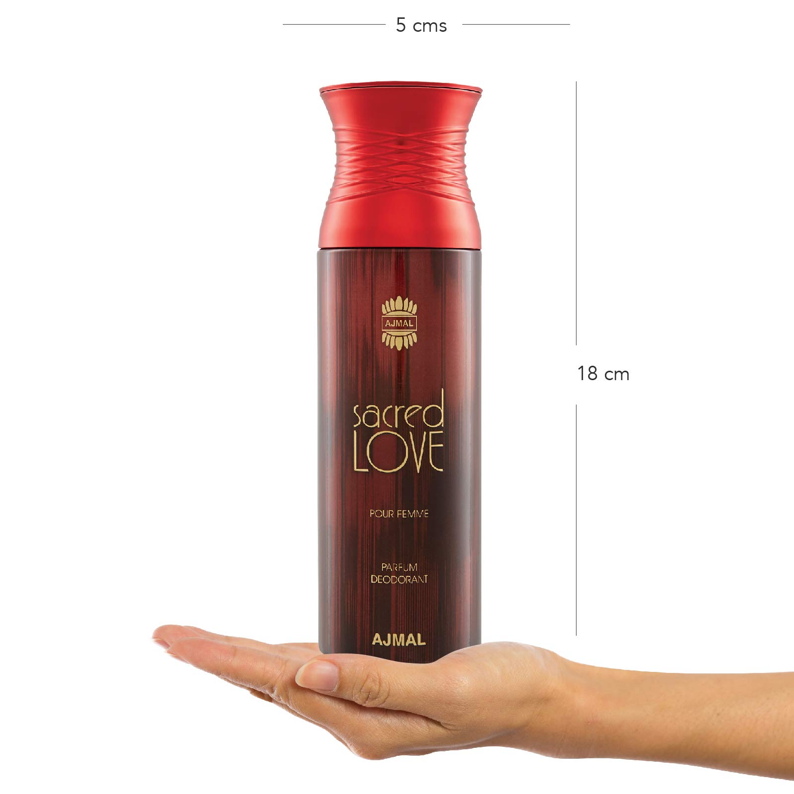 Ajmal Wisal Dhahab & Sacred Love Deodorant Spray Gift Set for Men & Women - 200ml (Pack of 2) | Long-Lasting Fragrance, Perfect for Daily Use, Gifting & Special Occasions